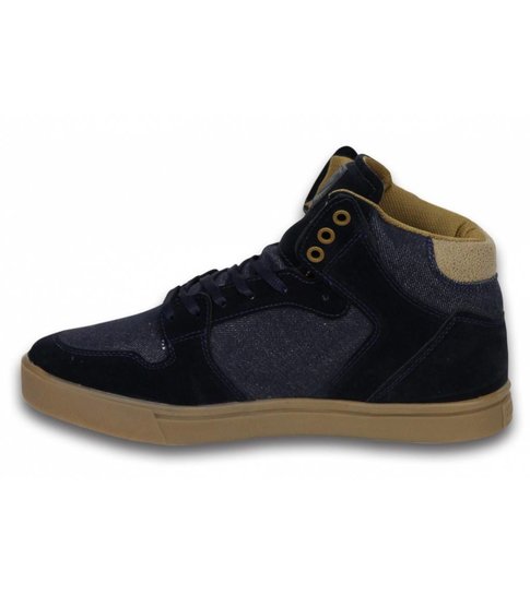 Cash Money Heren Schoenen - Heren Sneaker High - Denim Navy