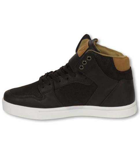 Cash Money Heren Schoenen - Heren Sneaker High - Vintage Choco