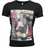 Local Fanatic T-shirt - Royal Flush Glossy Print - Zwart