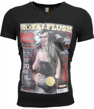 Local Fanatic T-shirt - Royal Flush Glossy Print - Zwart