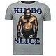 Kimbo Slice - Rhinestone T-shirt - Grijs