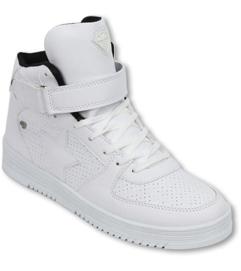 Cash Money Heren Schoenen - Heren Sneaker High - Star White Black