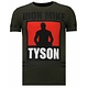 Iron  Mike Tyson - Rhinestone T-shirt - Khaki