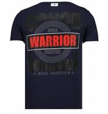 Local Fanatic Conor Notorious Warrior - Rhinestone T-shirt - Navy