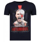 Local Fanatic Conor Notorious Warrior - Rhinestone T-shirt - Navy