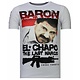 Cocaine Cowboy - Rhinestone T-shirt - Wit