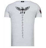 Local Fanatic McGregor Tattoo - Rhinestone T-shirt - Wit