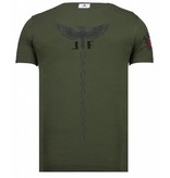 Local Fanatic McGregor Tattoo - Rhinestone T-shirt - Khaki