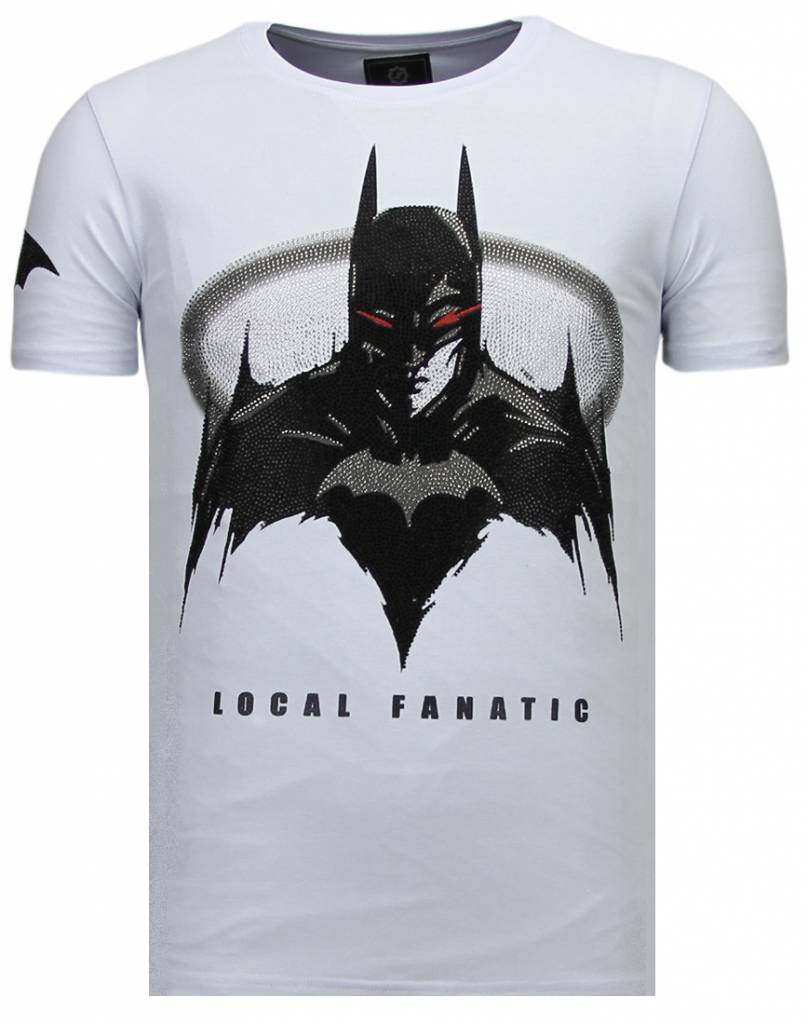 Local Fanatic Badman Rhinestone T Shirt Wit local fanatic kopen in de aanbieding Local Fanatic Badman Rhinestone T Shirt Wit local fanatic kopen in de aanbieding
