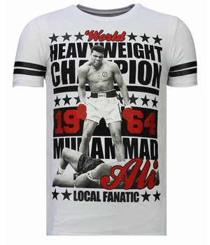 Local Fanatic Greatest Of All Time  Ali T-shirt  - Wit