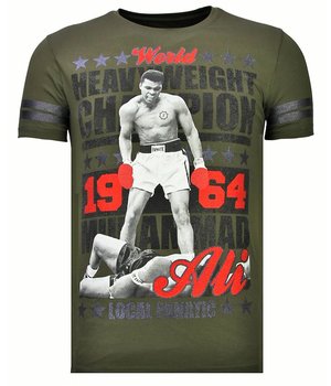 Local Fanatic Greatest Of All Time  - Ali T-shirt  - Khaki