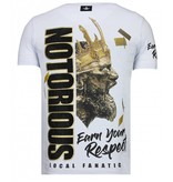 Local Fanatic Notorious King - Conor McGregor  Rhinestone T-shirt - Wit