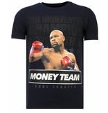 Local Fanatic Money Team Champ - Rhinestone T-shirt - Navy