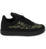 Cash Money Heren Schoenen - Heren Sneaker Low Case - Army Kaki Black