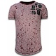 Longfit Asymmetric Embroidery - T-Shirt Patches - Guerrilla - Rood