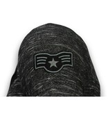 Local Fanatic Longfit Asymmetric Embroidery - T-Shirt Patches - Elite Crew - Zwart