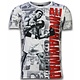 Muhammad Photocollage - Digital Rhinestone T-shirt - Wit