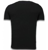 TONY BACKER Lollipop - Digital Rhinestone T-shirt - Zwart