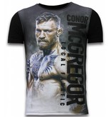 Local Fanatic Conor McGregor Fighter - Digital Rhinestone T-shirt - Zwart