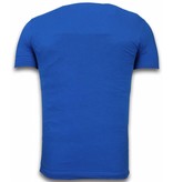 Local Fanatic Stewie Dog - T-shirt - Blauw