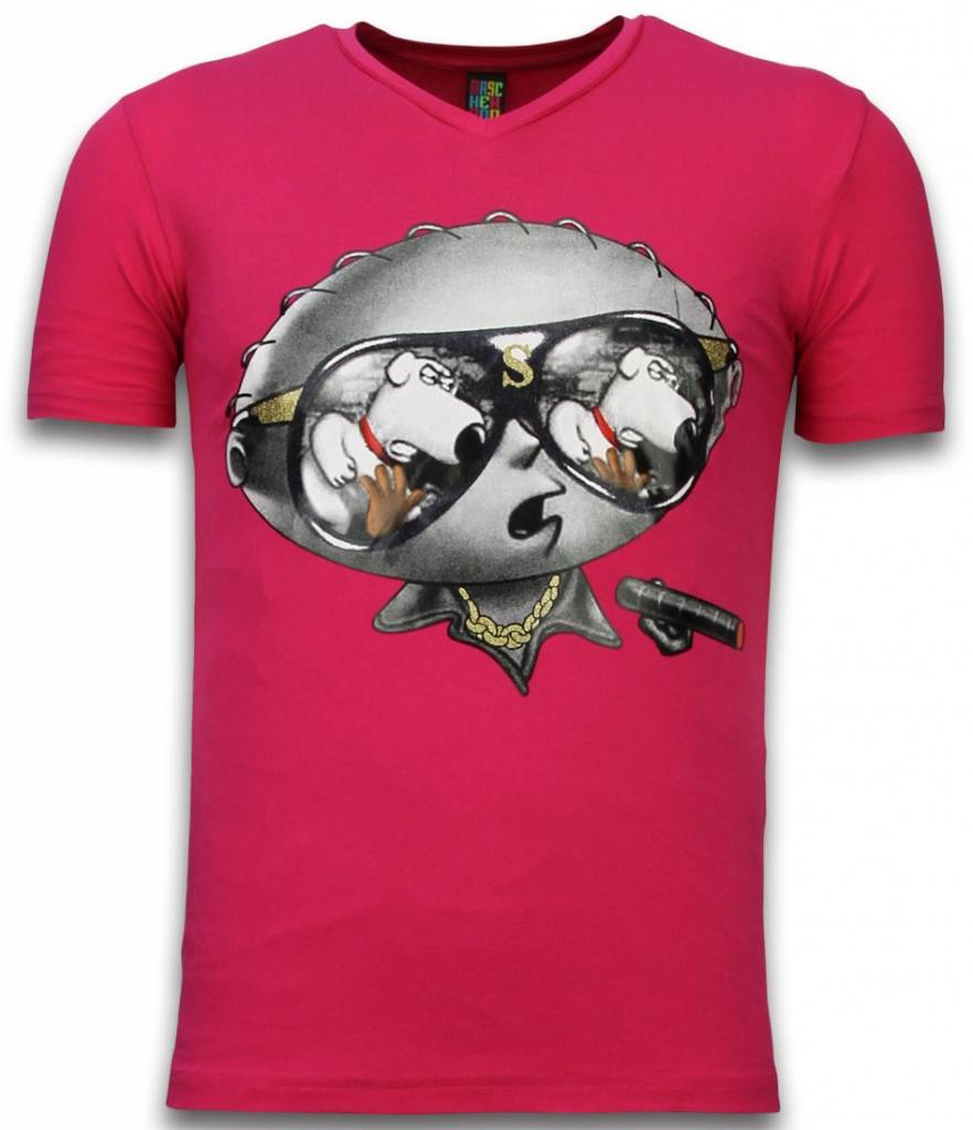 Mascherano Stewie Dog T Shirt Fuschia mascherano kopen in de aanbieding