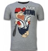 Local Fanatic Major Star - T-shirt - Grijs