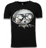 Local Fanatic Stewie Dog - T-shirt - Zwart