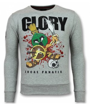 Local Fanatic Glory Trui - Marvin Spartacus Sweater Heren - Grijs