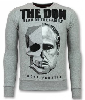 Local Fanatic Padrino Trui - Godfather Sweater Heren - The Don - Grijs