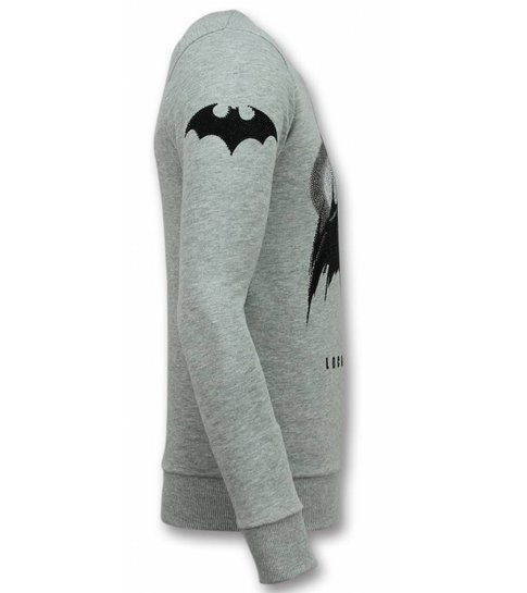 Local Fanatic Batman  Trui - Batman Heren Sweater - Truien Mannen - Grijs