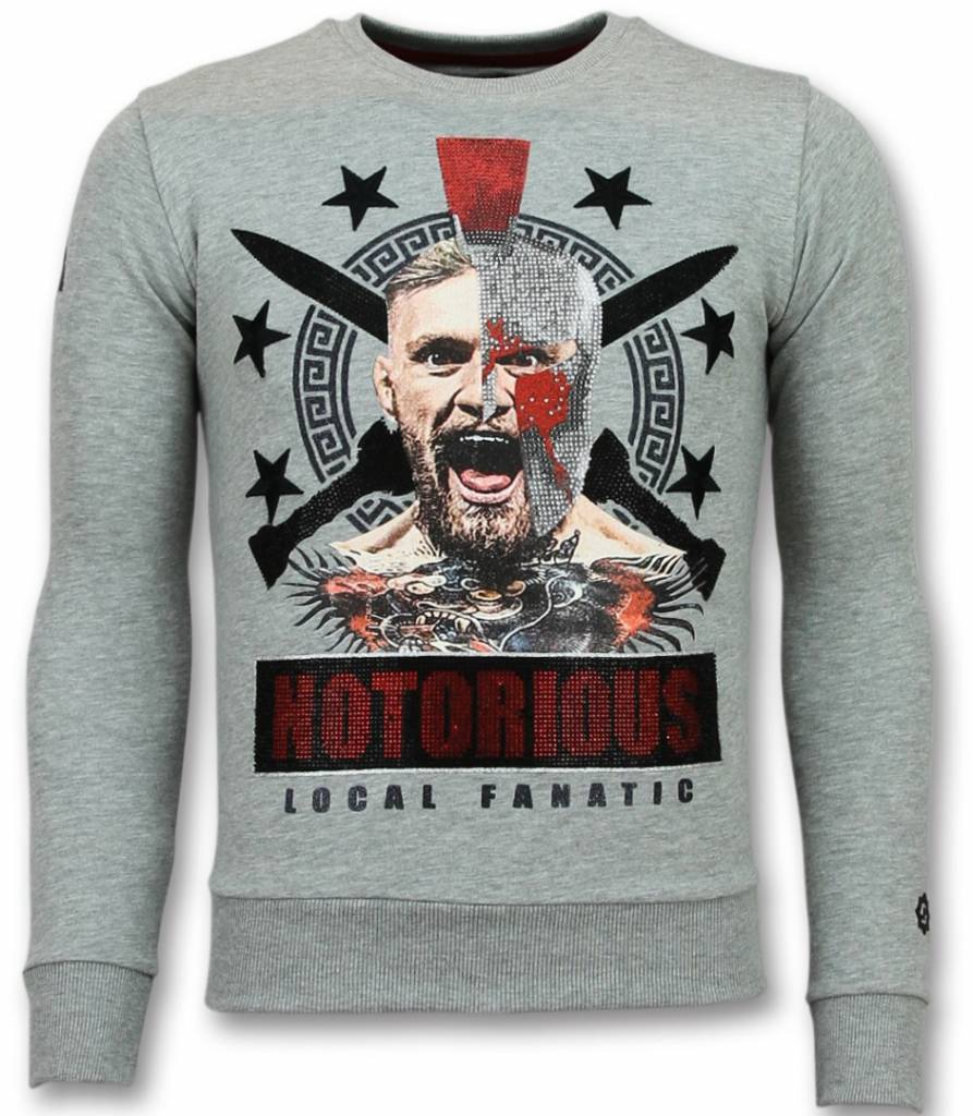 Local Fanatic Notorious Trui Mcgregor Warrior Heren Sweater Grijs local fanatic kopen in de aanbieding Local Fanatic Notorious Trui Mcgregor Warrior Heren Sweater Grijs local fanatic kopen in de aanbieding