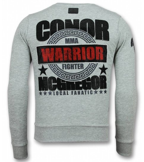 Local Fanatic Notorious Trui - Mcgregor Warrior Heren Sweater - Grijs