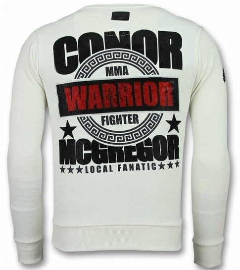 Local Fanatic Notorious Trui - Mcgregor Warrior Sweater Heren - Wit