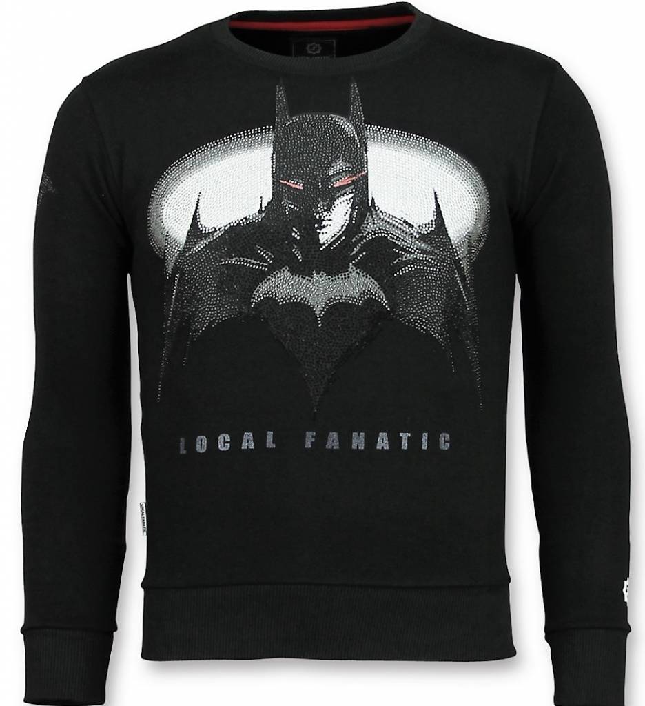 Local Fanatic Batman Trui Sweater Heren Mannen Truien Zwart local fanatic kopen in de aanbieding