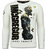 Local Fanatic Notorious Trui - King Mcgregor  Sweater Heren - Wit