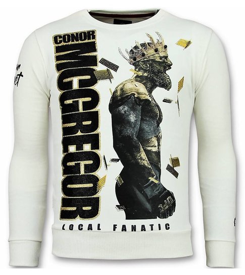 Local Fanatic Notorious Trui - King Mcgregor  Sweater Heren - Wit