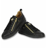 Cash Money Heren Schoenen - Heren Sneaker Bee Black Gold - CMS97 - Zwart