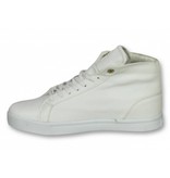 Cash Money Heren Schoenen - Heren Sneaker Lion White Gold - CMS86 - Wit