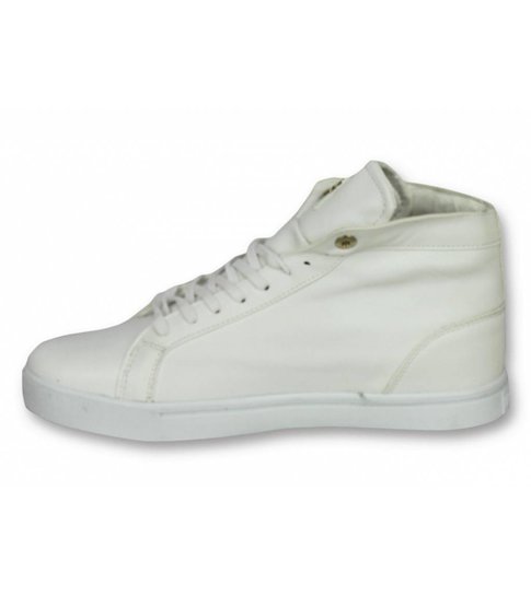 Cash Money Heren Schoenen - Heren Sneaker Lion White Gold - CMS86 - Wit