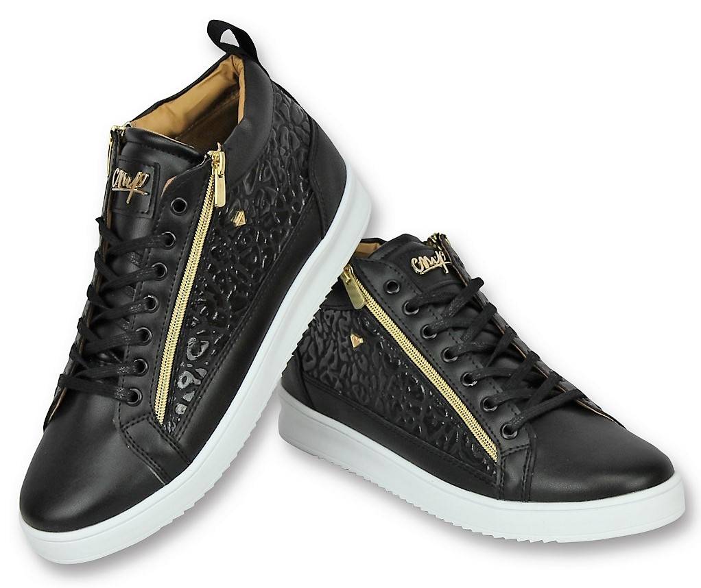 zak Aan regenval Mannen Sneakers | Croc Black Gold | - Style Italy