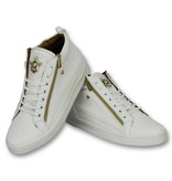 Cash Money Heren Schoenen - Heren Sneaker Bee White Gold - CMS98 - Wit