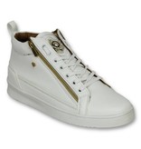 Cash Money Heren Schoenen - Heren Sneaker Bee White Gold - CMS98 - Wit