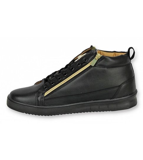 Cash Money Heren Schoenen - Heren Sneaker Bee Black Gold - CMS98 -Zwart