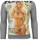 Local Fanatic Playtoy Rachel - Sweater - Grijs Local Fanatic Playtoy Rachel - Sweater - Grijs