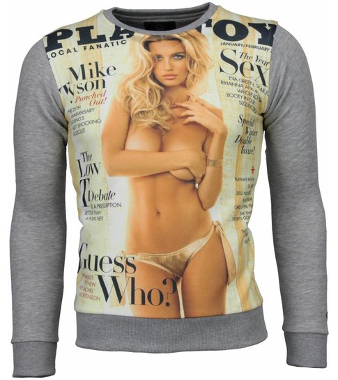 Local Fanatic Playtoy Rachel - Sweater - Grijs