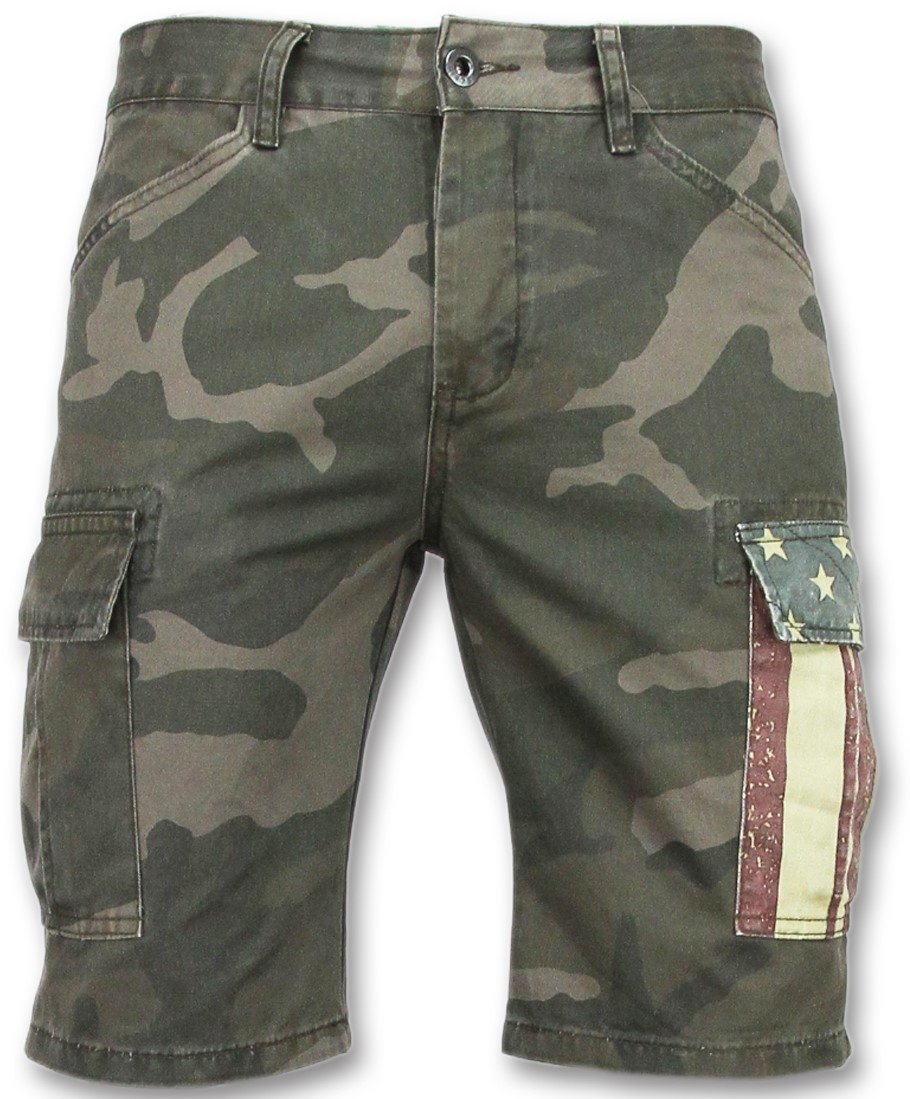 Eenheid Buiten voordeel Camouflage korte broek mannen | Goedkope bermuda broeken | - Style Italy