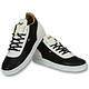 Schoenen Heren Online - Mannen Sneaker Luxury Black White - CMS72 - Zwart