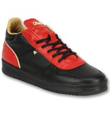 Cash Money Mannen Schoenen Sneakers - Luxury Black Red- CMS72 - Rood