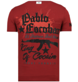 Local Fanatic El Patron Pablo - Rhinestone T-shirt - Bordeaux