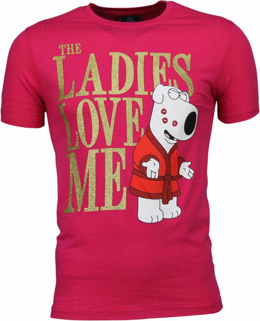 Mascherano T Shirt The Ladies Love Me Print Roze mascherano kopen in de aanbieding Mascherano T Shirt The Ladies Love Me Print Roze mascherano kopen in de aanbieding